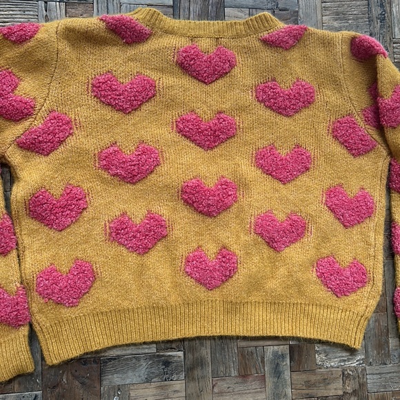 Fuzzy Heart Sweater by &Merci - Picture 8 of 8